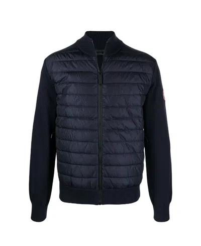 Canada Goose Hybridge Knit Padded Jacket In Black