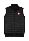 Canada Goose Ribbed Collar Sleeveless Quilted Jacket In Black