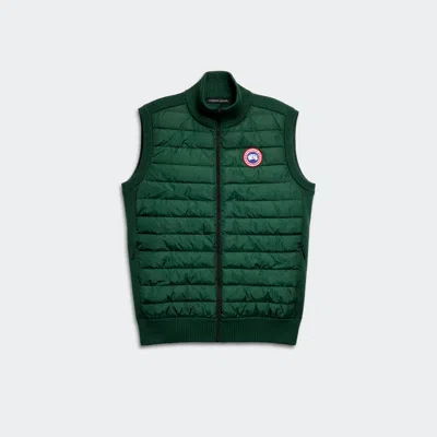 Canada Goose Hybridge Wool Knit Vest In Green