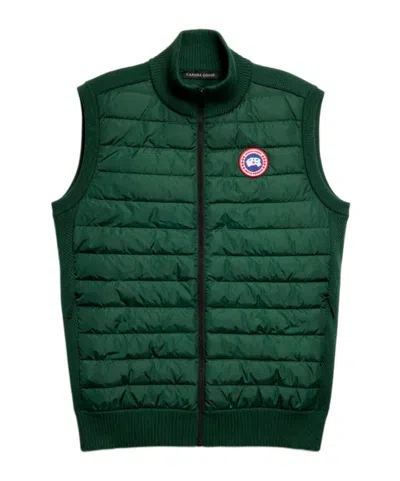 Canada Goose Hybridge Knit Vest In Green