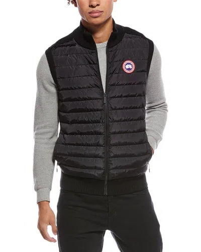 Canada Goose Hybridge Knit Wool Vest In Black