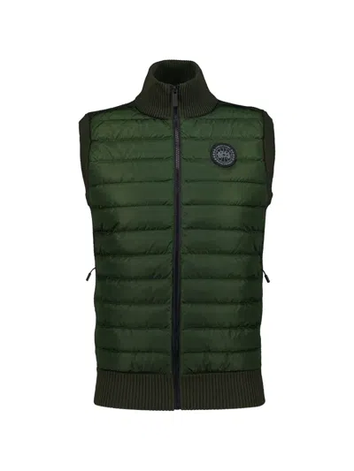 Canada Goose Hybridge Knitted Gilet In Green