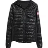Canada Goose Hybridge® Lite 800-fill-power Down Hooded Jacket In Black