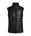 Canada Goose Hybridge Slim-fit Merino Wool And Quilted Nylon Down Gilet In Black