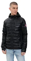 Canada Goose Black Hybridge Lite Padded Jacket In Black