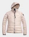 Canada Goose Hybridge Lite Tech Down Hoodie Jacket In Lucent Rose