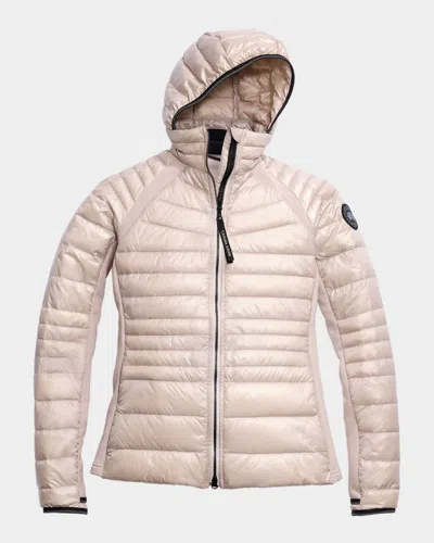 Canada Goose Hybridge Lite Tech Down Hoodie Jacket In Pink