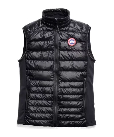 Canada Goose Hybdridge Lite Quilted Recycled-ripstop And Stretch-jersey Down Gilet In Black