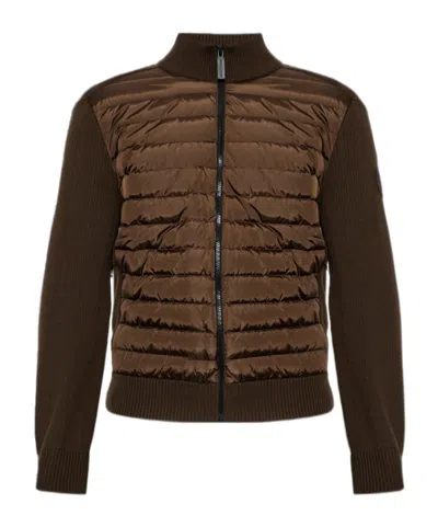 Canada Goose Hybridge Long-sleeved Down Jacket In Brown
