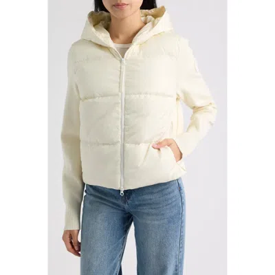 Canada Goose Hybridge Mixed Media 750 Fill Power Down Puffer Jacket In Neutral