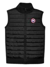 Canada Goose Ribbed Collar Sleeveless Quilted Jacket In Black