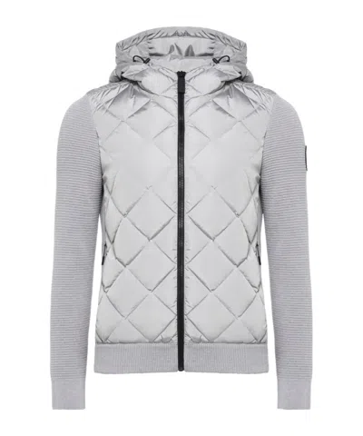 Canada Goose Hybridge Quilted Hoody In Silver
