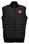 Canada Goose Ribbed Collar Sleeveless Quilted Jacket In Black