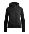 Canada Goose Hybridge Quilted Shell And Wool Jacket In Black
