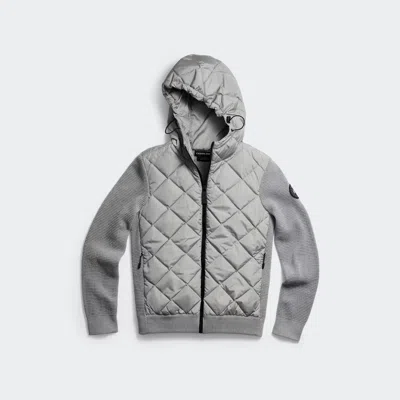 Canada Goose Hybridge® Quilted Knit Hoodie Black Label In Gray
