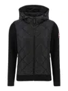 Canada Goose Hybridge Quilted Knit Jacket In Black