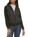 Canada Goose Hybridge Quilted Shell And Wool Jacket In Black