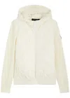 Canada Goose Hybridge Down-paneled Wool Hoodie In Cream