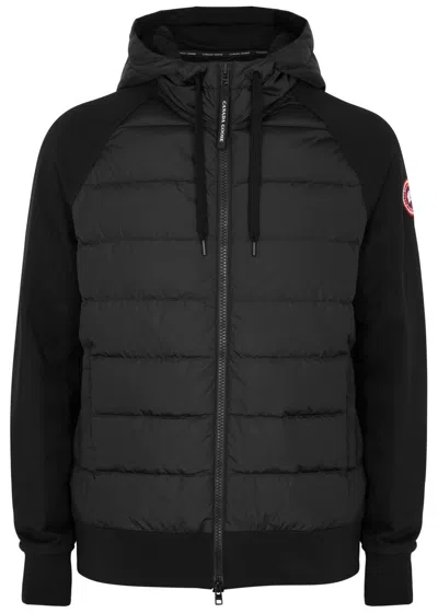 Canada Goose Hybridge Quilted Shell And Cotton Jacket In Black