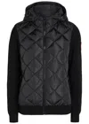 Canada Goose Hybridge Quilted Shell And Wool Jacket In Black