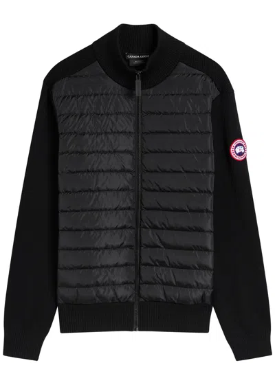 Canada Goose Down-merino Wool Hybridge Puffer Jacket In Black