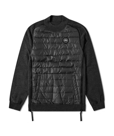 Canada Goose Hybridge Reversible Relaxed-fit Jumper In Black