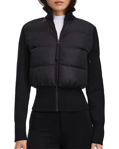 Canada Goose Hybridge® Wide Quilt Knit Down Jacket In Black