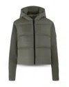 Canada Goose Grandview Black Label Crop 625 Fill Power Down Puffer Jacket In Green