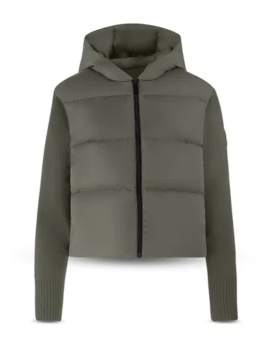 CANADA GOOSE HYBRIDGE WIDE QUILT KNIT HOODIE