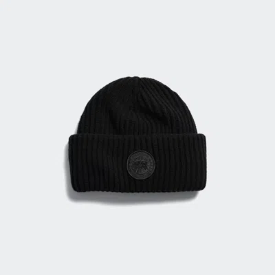 Canada Goose Hybridge® Wide Quilt Knit Hoodie Tonal Disc In Black