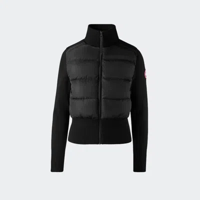 Canada Goose Short Quilted Down Jacket Long Sleeves In Black