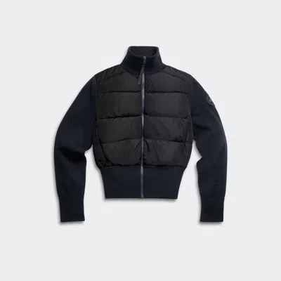 Canada Goose Short Quilted Down Jacket Long Sleeves In Black