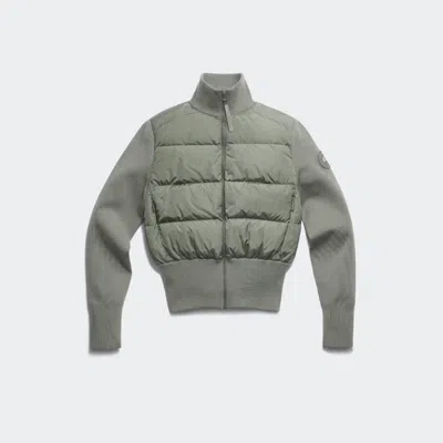 Canada Goose Hybridge® Wide Quilt Knit Jacket Tonal Disc In Gray