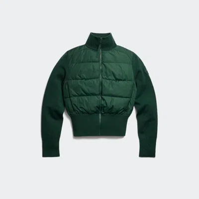 Canada Goose Hybridge® Wide Quilt Knit Jacket Tonal Disc In Green