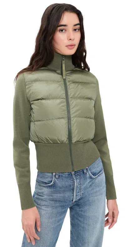 Canada Goose Hybridge Wide Quilt Knit Jacket Vireo Green