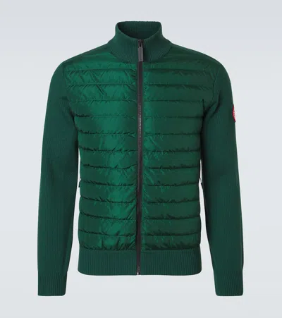 Canada Goose Hybridge Wool Down Jacket In Green