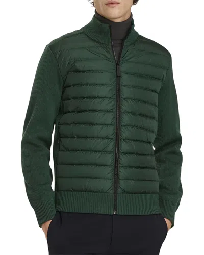 Canada Goose Hybridge Wool Knit Jacket In Green