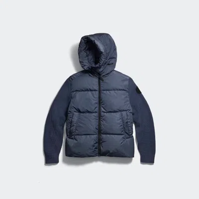 Canada Goose Hybridge Grove Knit Hoodie In Blue