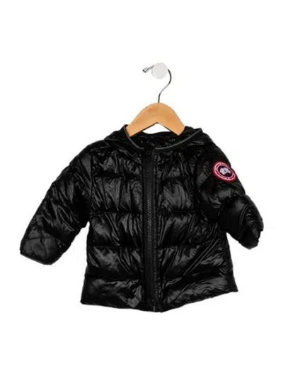 Pre-owned Canada Goose Babies' Infant Boys Branded Zip Closure Jacket In Black
