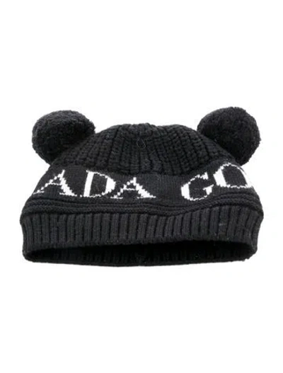 Pre-owned Canada Goose Babies' Infant Boys' Patterned Beanie In Black