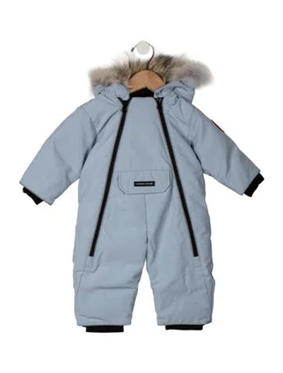 Pre-owned Canada Goose Babies' Infants Boys' Lamb Swimsuit W/tags In Blue