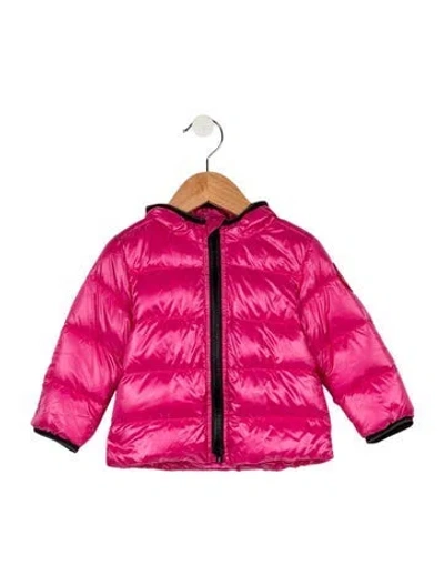 Pre-owned Canada Goose Infants Girls' Baby Crofton Hoody W/tags In Pink