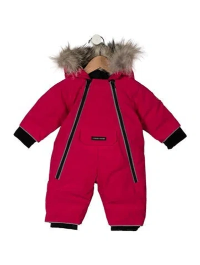 Pre-owned Canada Goose Babies' Infants Girls' Lamb Snowsuit W/tags In Pink
