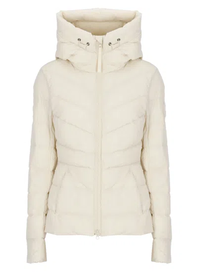 Canada Goose Ivory Clair Quilted Down Jacket In Neutral