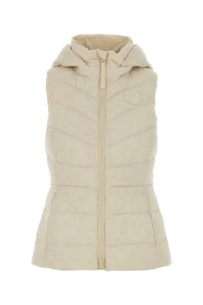 Canada Goose Ivory Stretch Nylon Clair Vest In Brown