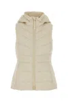 Canada Goose Women Sleeveless Jacket With A Removable Hood In Neutral