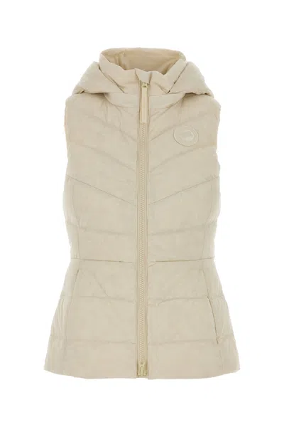 CANADA GOOSE GILET CLAIR IN NYLON STRETCH AVORIO  DONNA