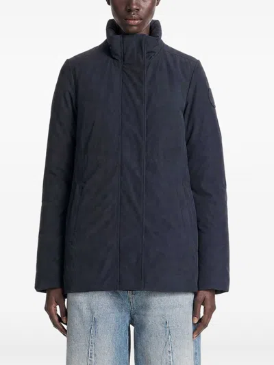 Canada Goose High-neck Fitted Parka In Blue