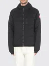 Canada Goose High Neck Down Jacket With Hood And Zip Pockets In Black