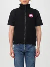 Canada Goose Knit Quilted Ribbed Sleeveless Vest In Black